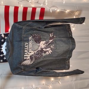 Women's Denim Harley Davidson Jacket LT.